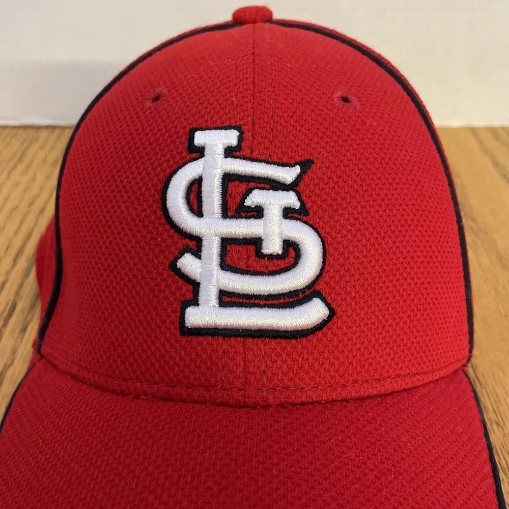 St. Louis Cardinals Hat New Era 39Thirty Batting Practice Fitted Cap Sz Lg/XLRed